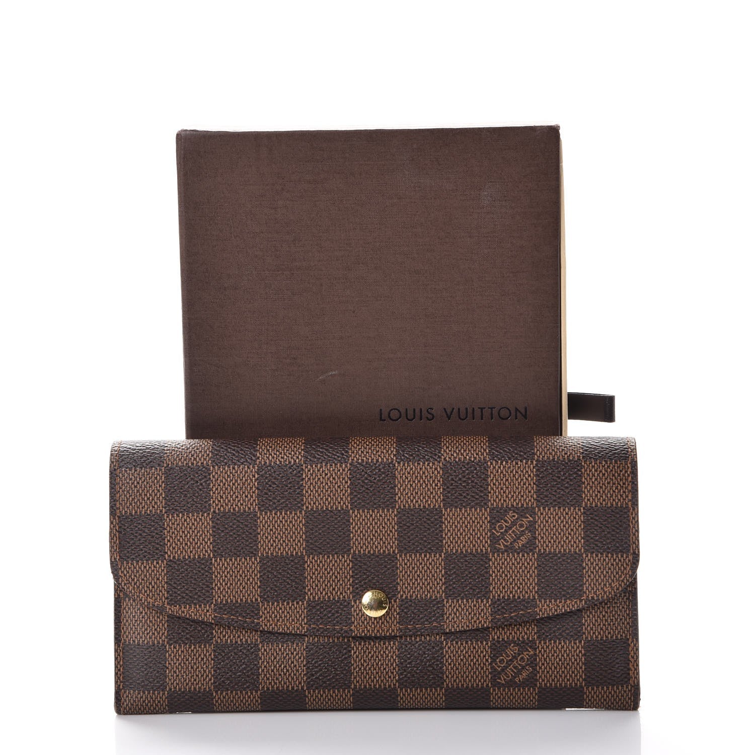 Louis Vuitton Damier Ebene Emilie Wallet 9 of 9