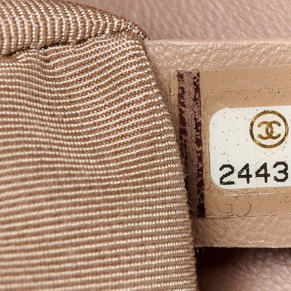 Chanel Lambskin Chevron Quilted Medium Boy Flap Dark Beige 7 of 11