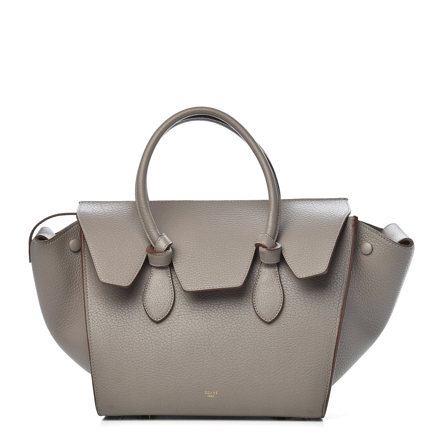 Celine Crisped Calfskin Mini Tie Knot Tote Medium Grey 1 of 15