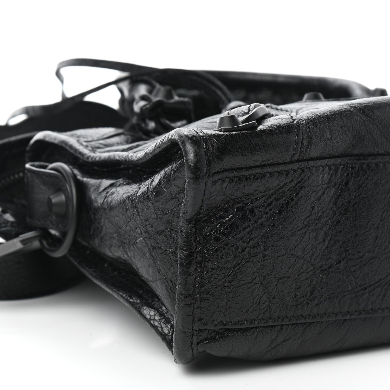 Balenciaga Agneau Arena Classic Black Hardware Mini City Black 7 of 8