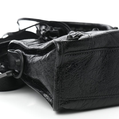 Balenciaga Agneau Arena Classic Black Hardware Mini City Black 7 of 8