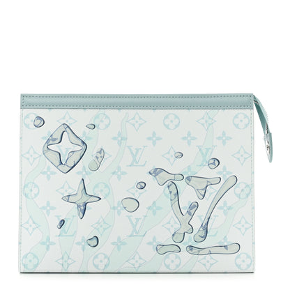 Louis Vuitton Monogram Aquagarden Pochette Voyage MM Crystal Blue 1 of 7