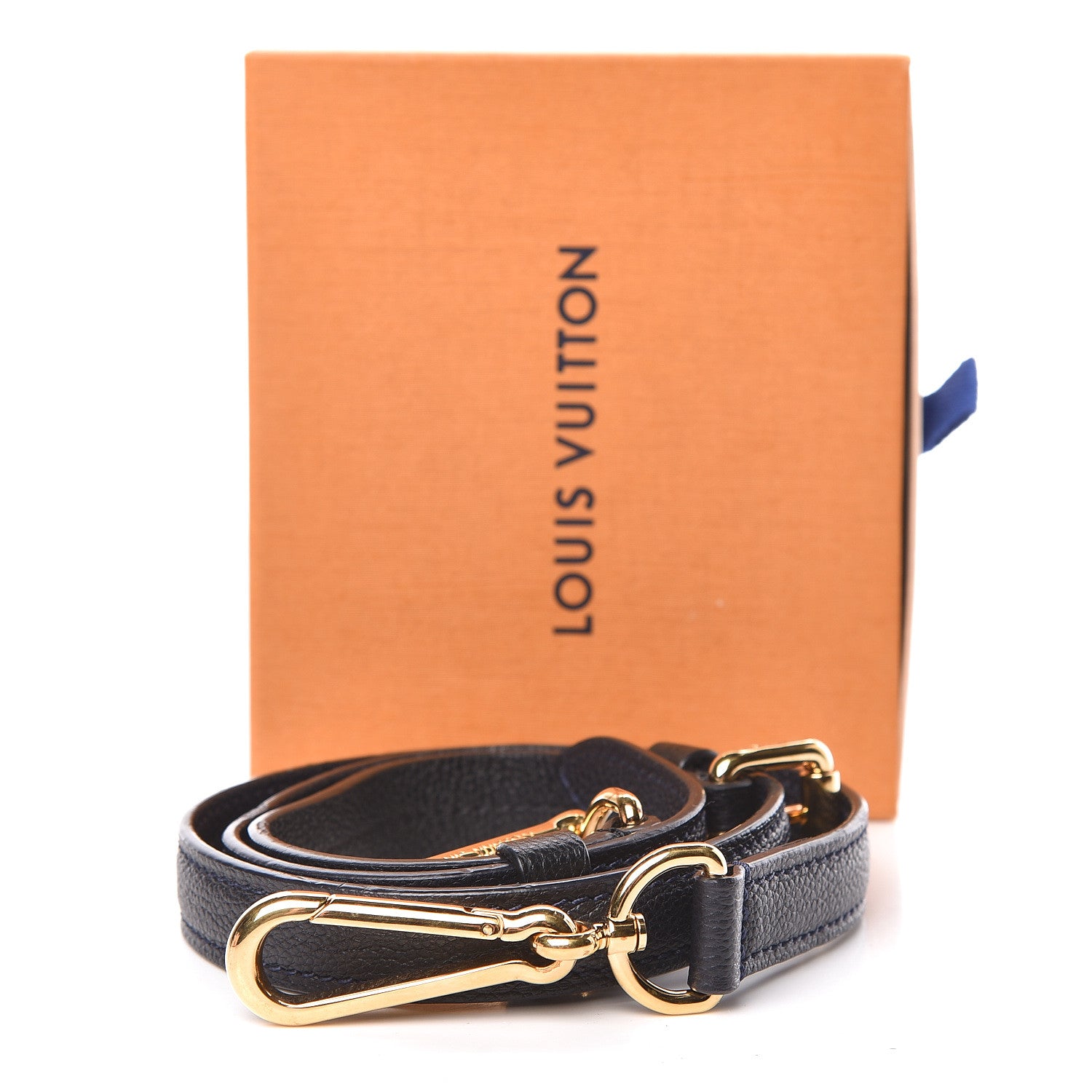 Louis Vuitton Calfskin Shoulder Strap Blue 4 of 4