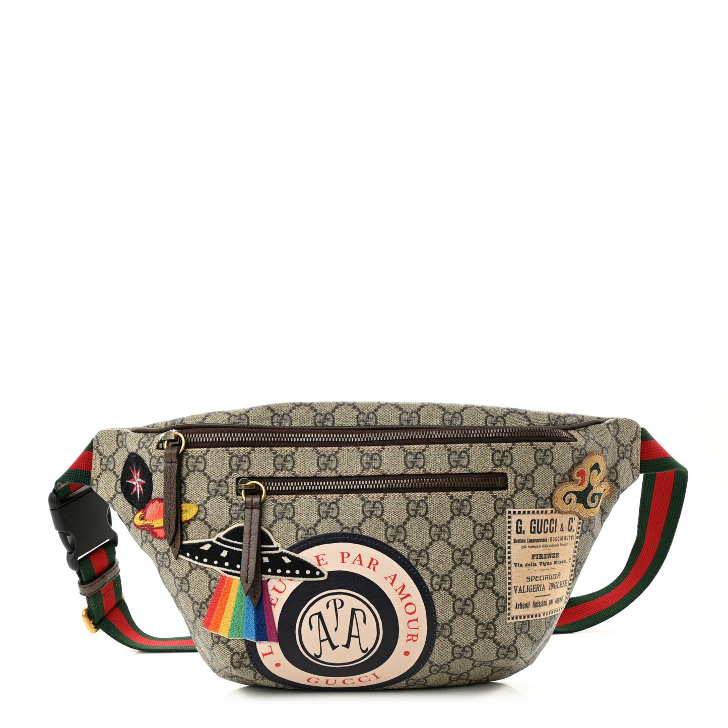 GG Supreme Monogram Courrier Belt Bag Beige New Acero