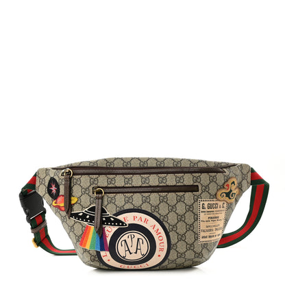 Gucci GG Supreme Monogram Courrier Belt Bag Beige New Acero 1 of 10