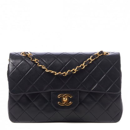 Chanel Lambskin Quilted Small Double Flap Black 1 of 9