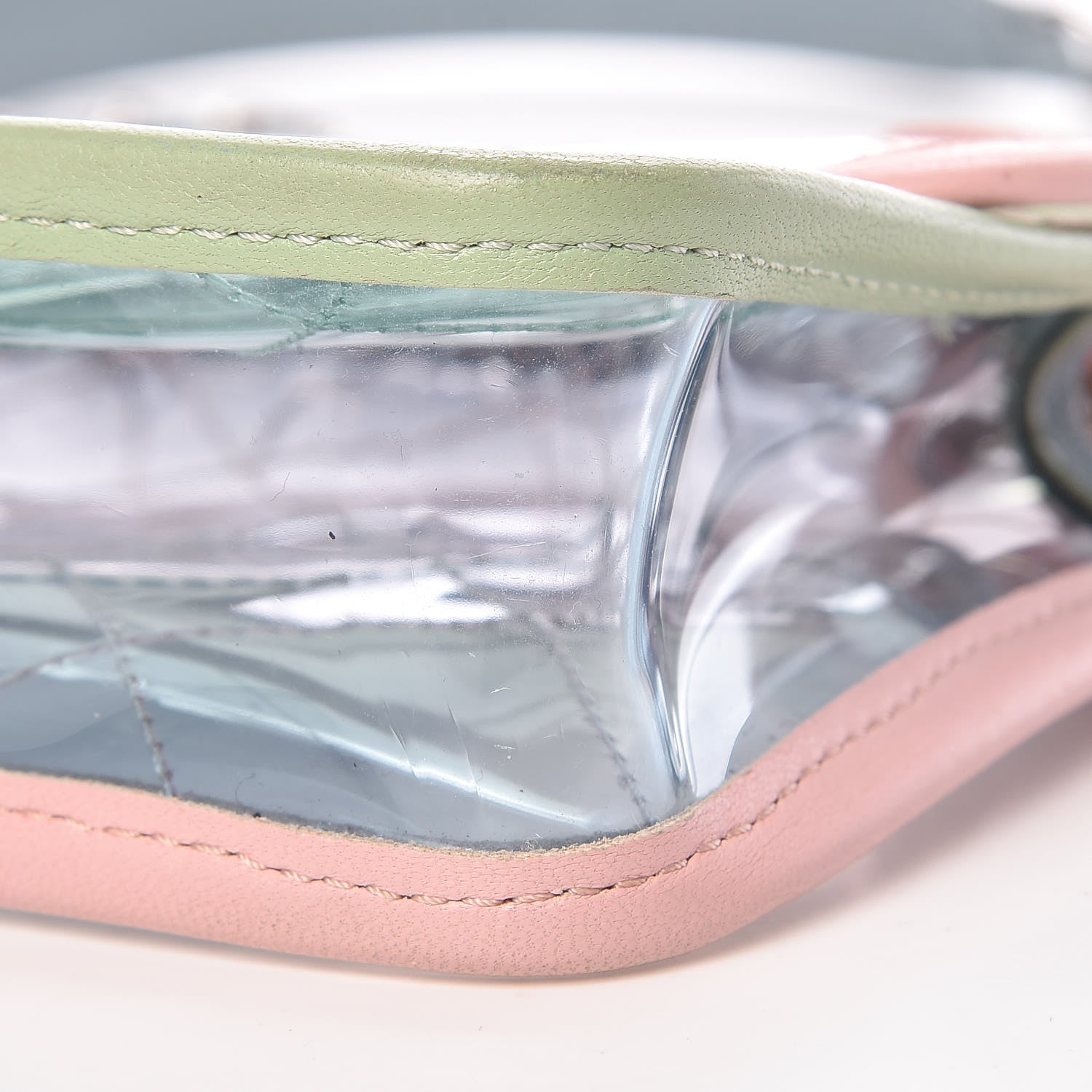 Chanel Lambskin PVC Quilted Mini Coco Splash Flap Blue Green 9 of 9