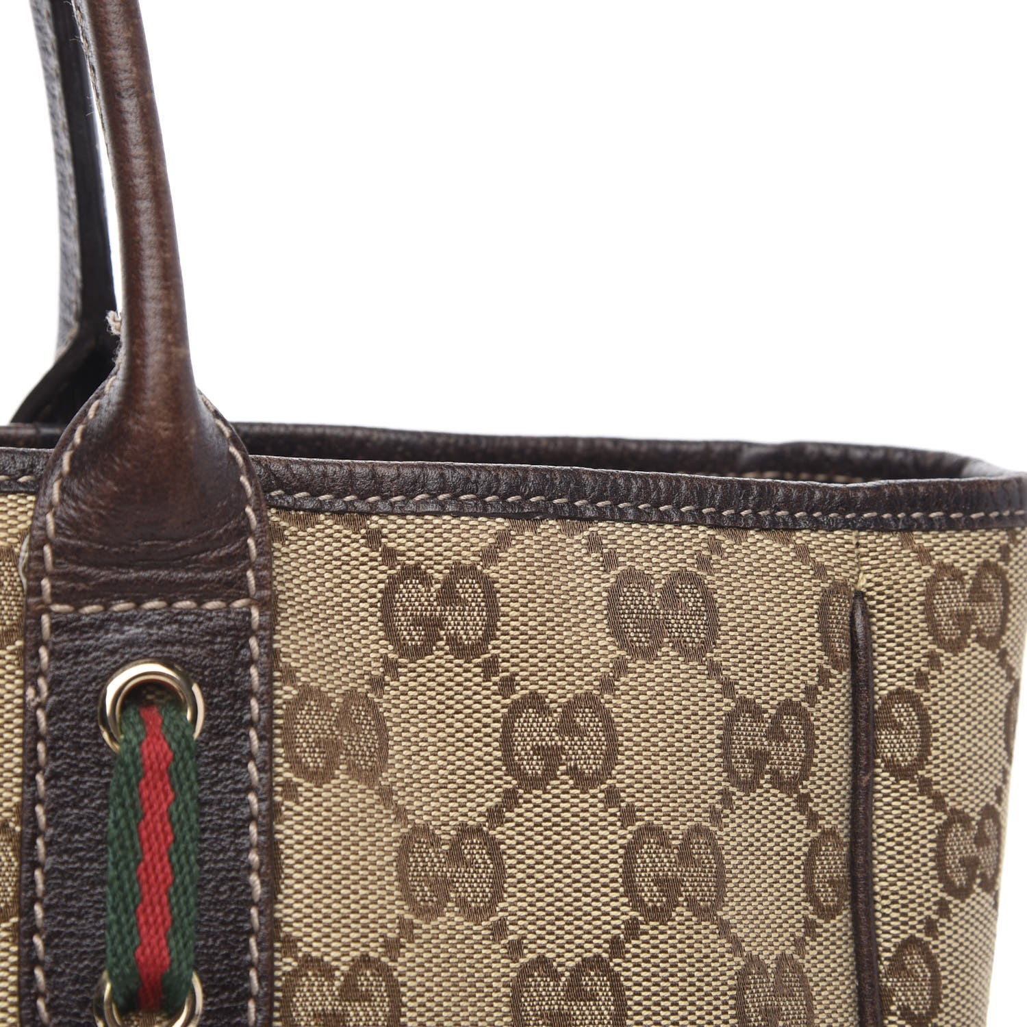Gucci Monogram Medium Princy Tote Dark Brown 15 of 18
