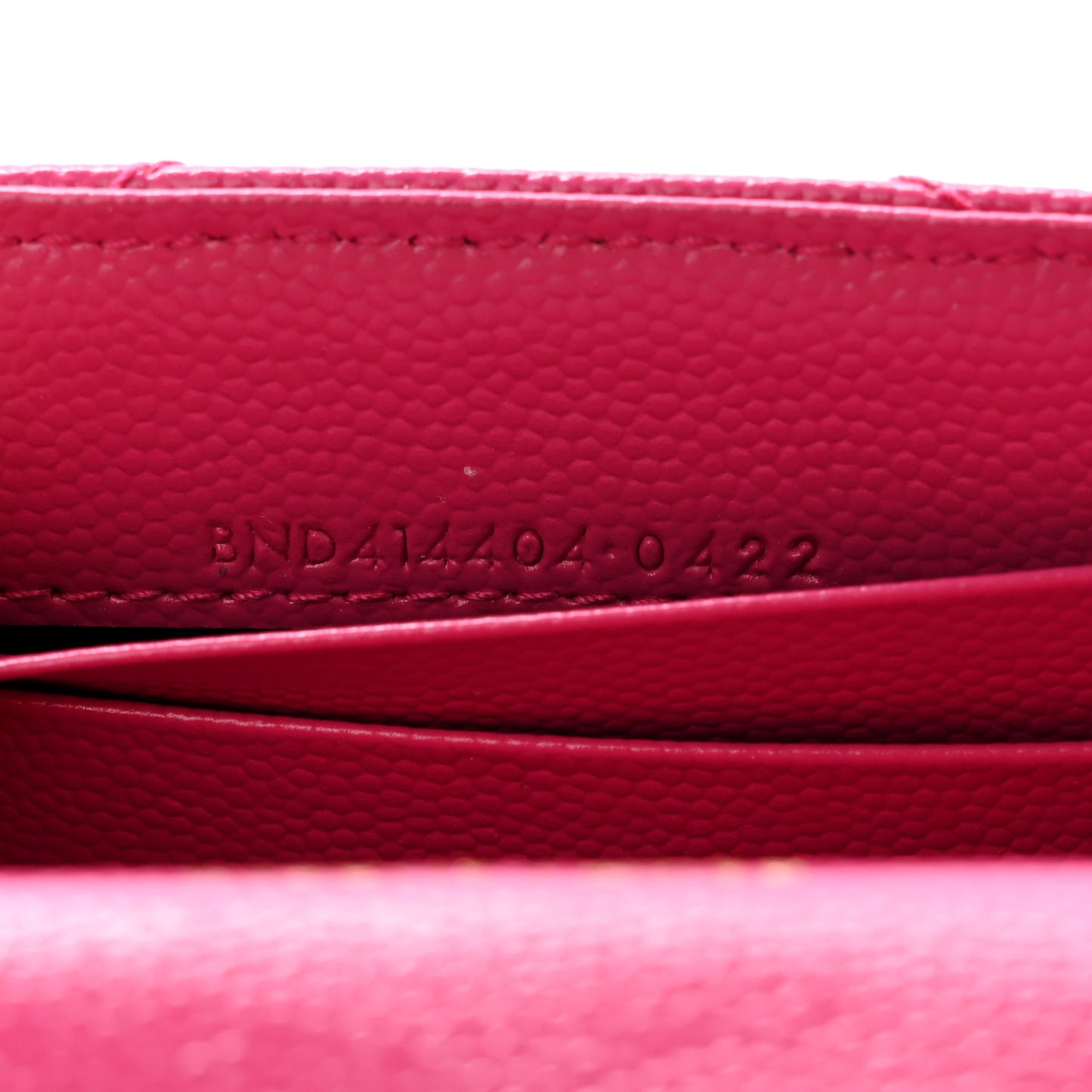 Grain De Poudre Matelasse Chevron Small Monogram Envelope Wallet Bubblegum