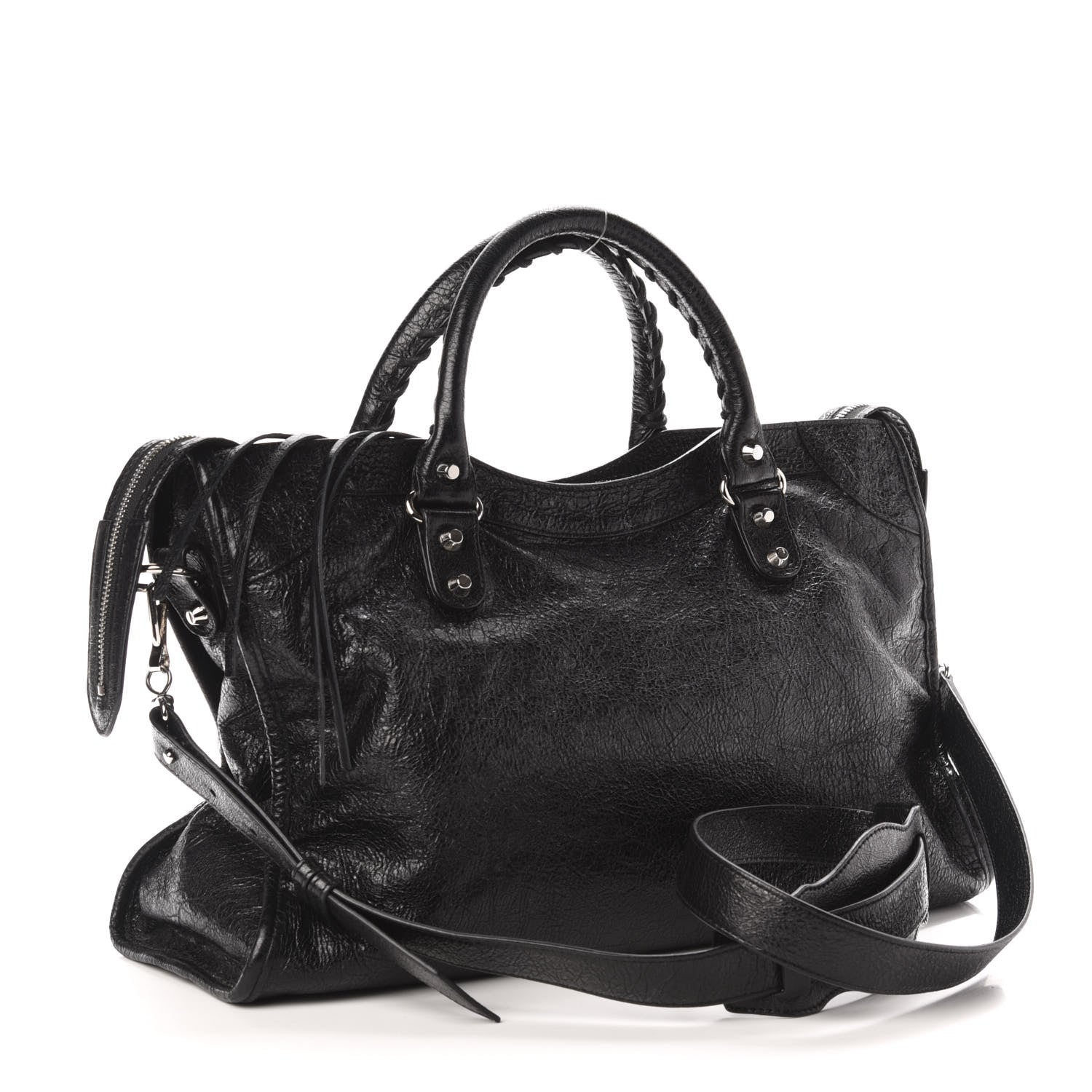 Balenciaga Agneau Classic Silver Hardware City Black 5 of 13