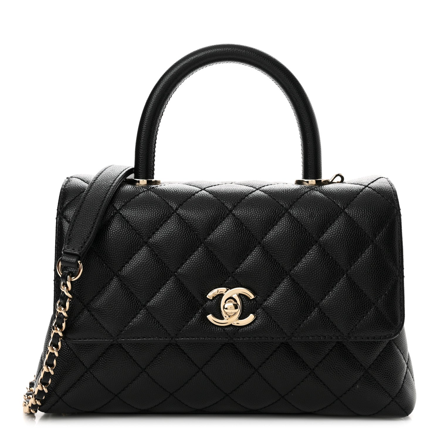 Chanel Caviar Quilted Mini Coco Handle Flap Black 1 of 10