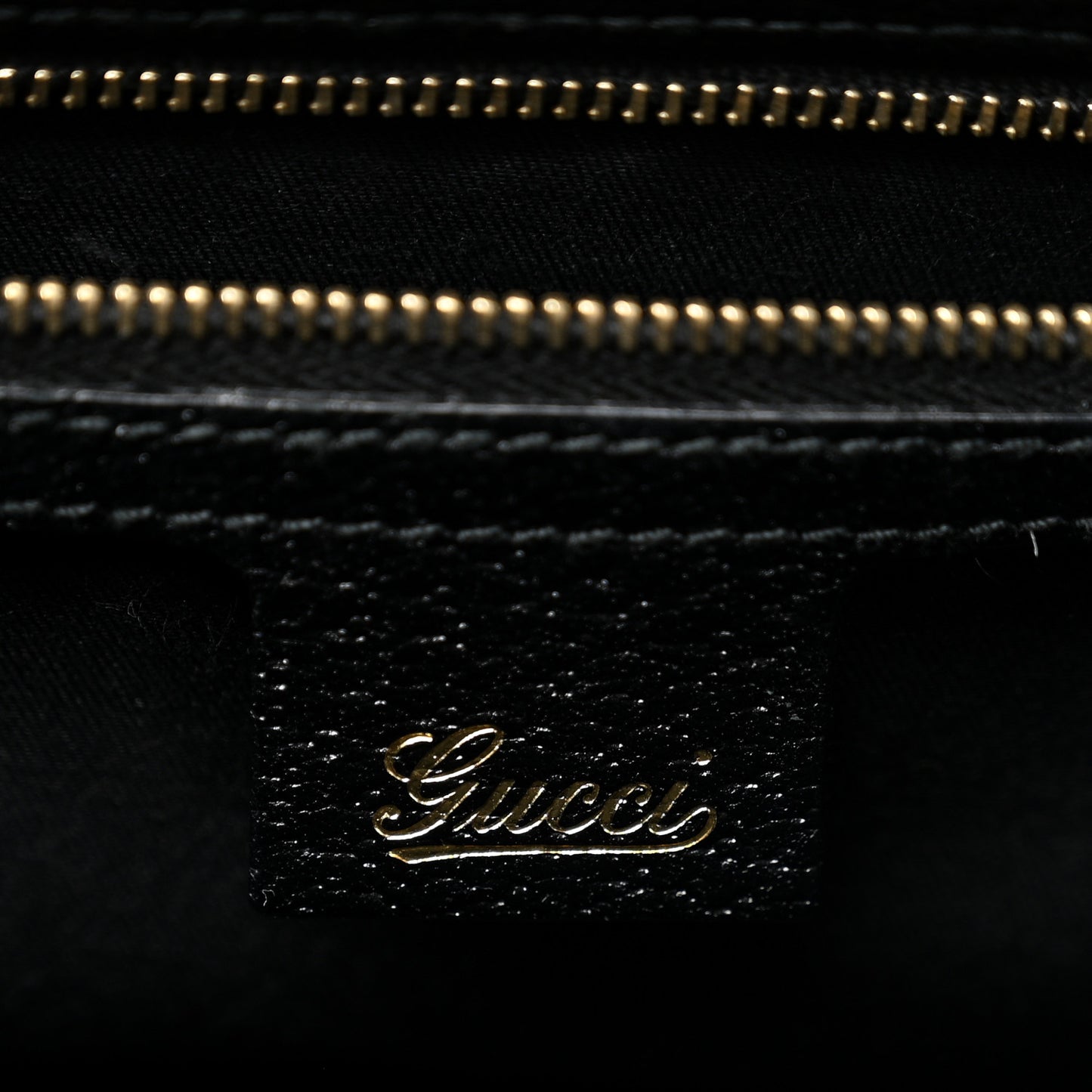 Calfskin Web Bamboo Bullet Satchel Black