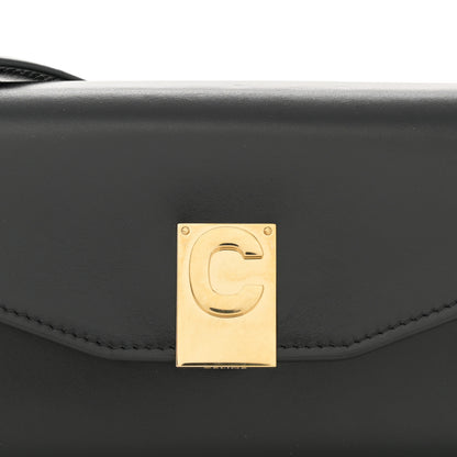 Celine Shiny Smooth Calfskin C Wallet On Chain Bag Black 8 of 10