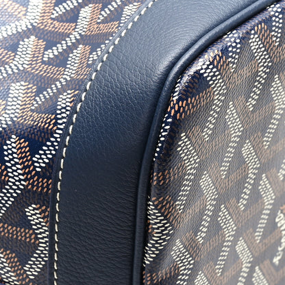 Goyard Goyardine Petit Flot Bucket Bag PM Navy 6 of 9