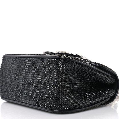 Judith Leiber Crystal Bow Top Handle Black Silver 8 of 8