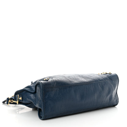 Balenciaga Agneau Classic Gold Hardware City Bleu Profond 5 of 11