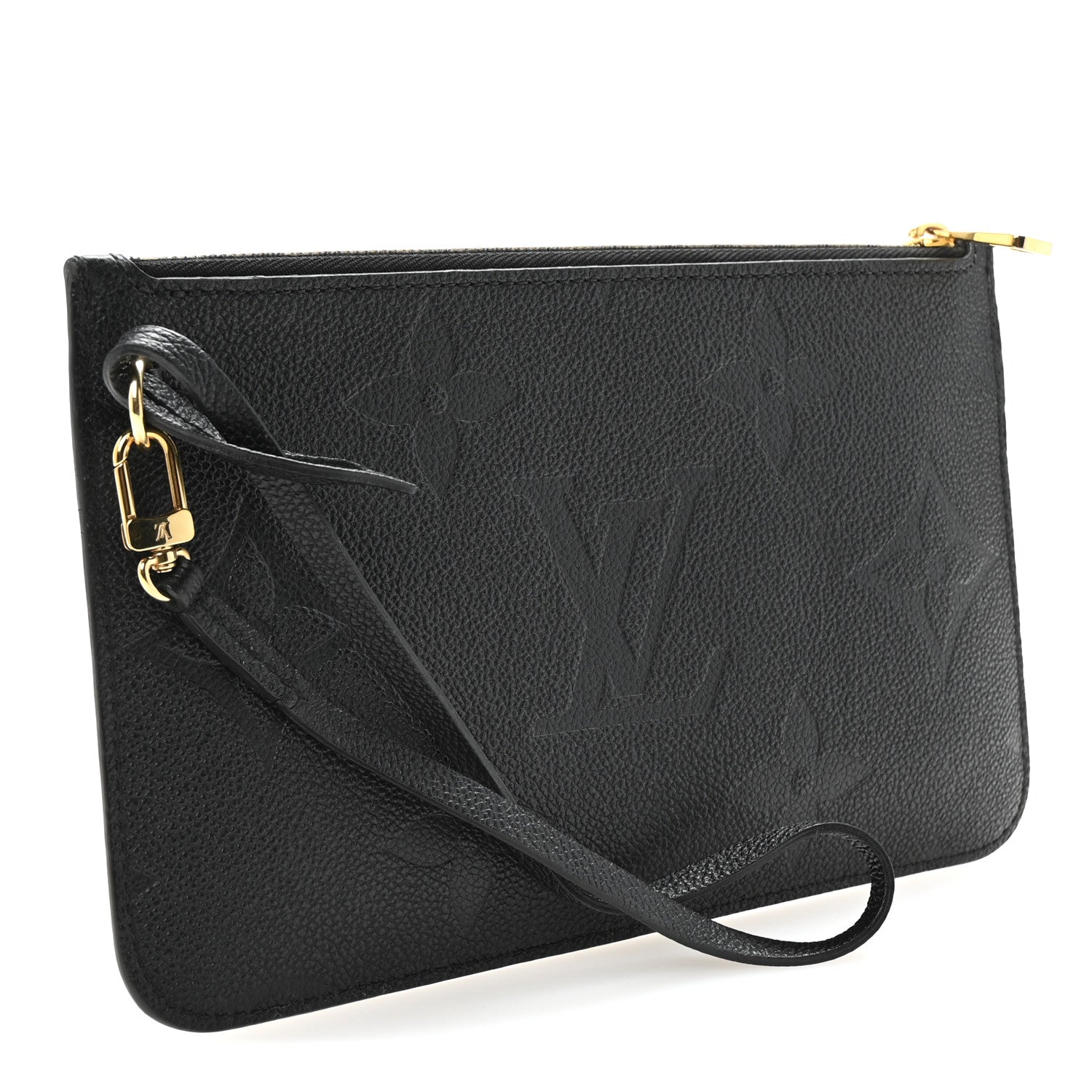 Louis Vuitton Empreinte Monogram Giant Neverfull MM Pochette Black 3 of 5
