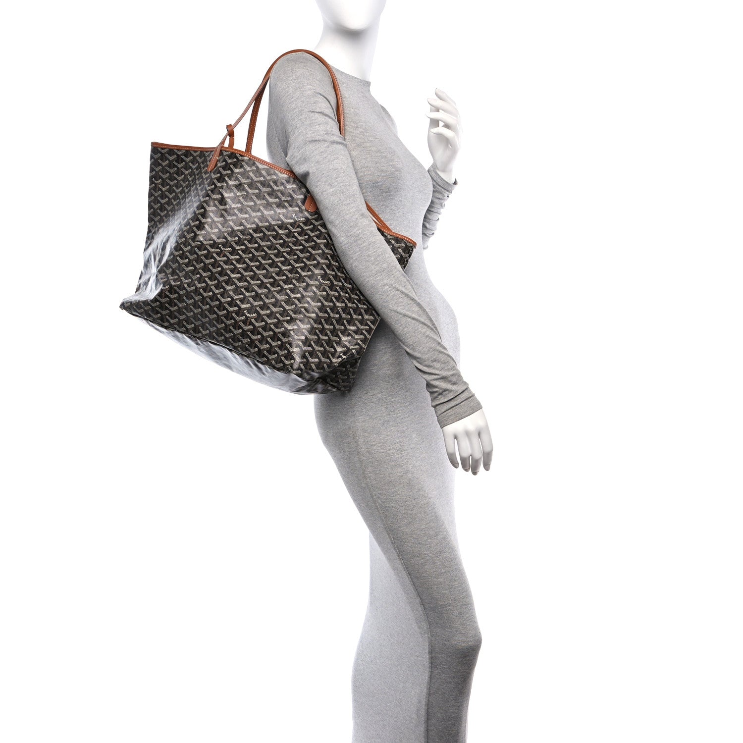 Goyard Goyardine Saint Louis GM Black Gold 2 of 10