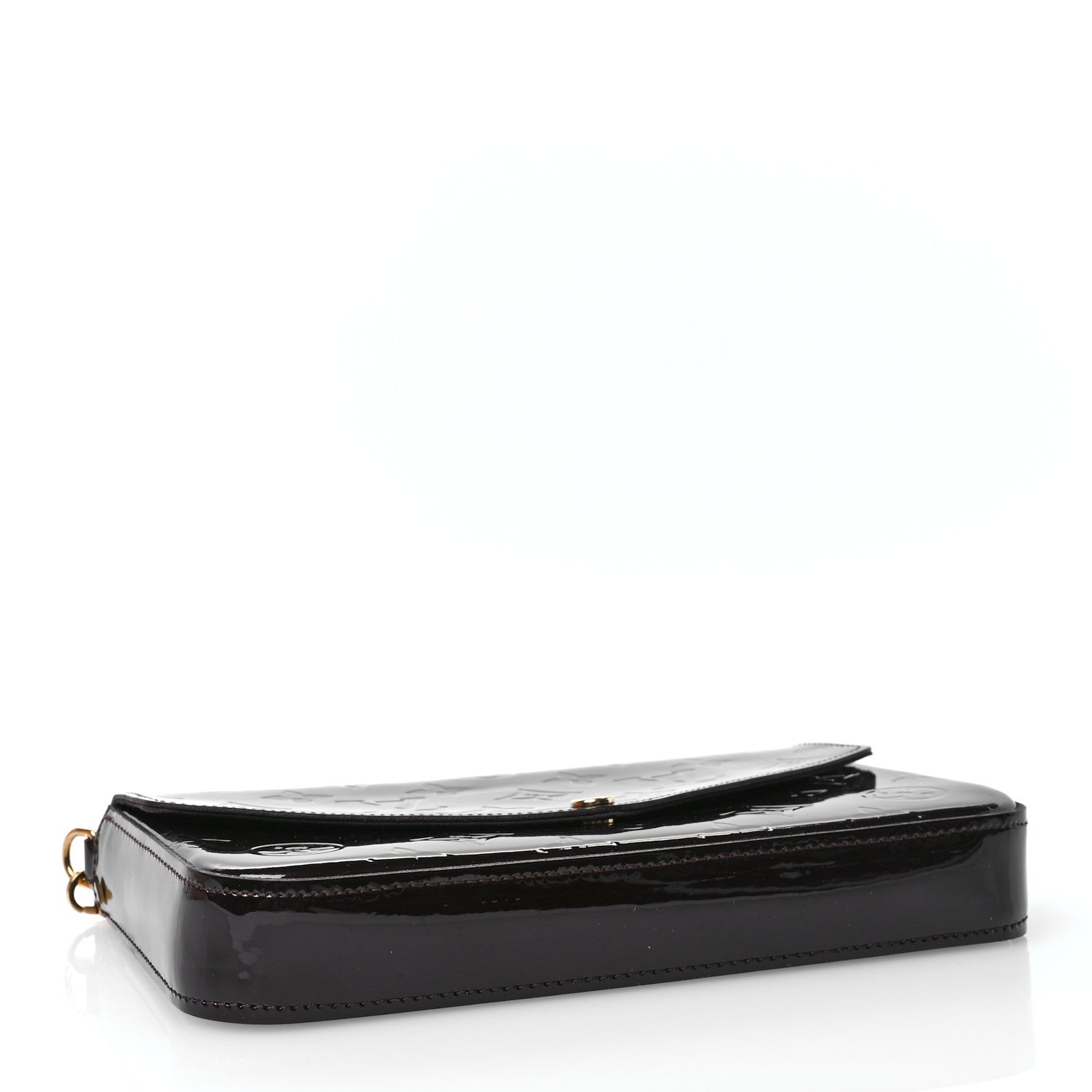 Louis Vuitton Vernis Pochette Felicie Chain Wallet Amarante 4 of 11