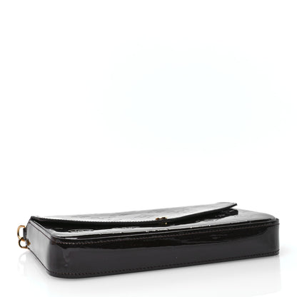 Louis Vuitton Vernis Pochette Felicie Chain Wallet Amarante 4 of 11