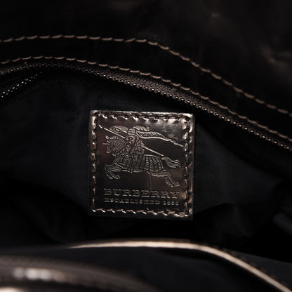 Burberry Calfskin Smoked Check Chain Strap Shoulder Bag 8 of 13