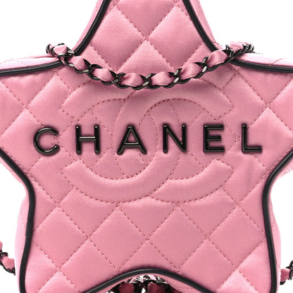 Chanel Satin Quilted Walk Of Fame Star Bag Pink 8 of 10