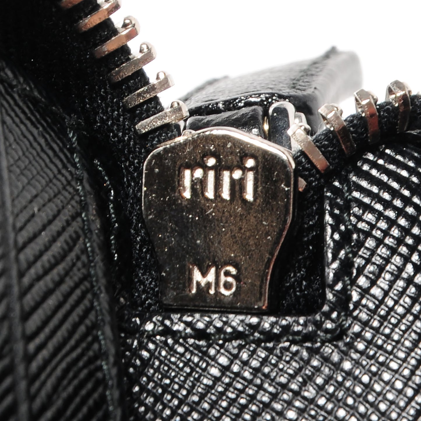 Saffiano Zip Around Document Wallet Nero Black