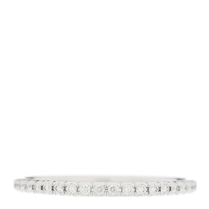 Tiffany 18K White Gold Diamond Metro Band Ring 50 5.5 1 of 7