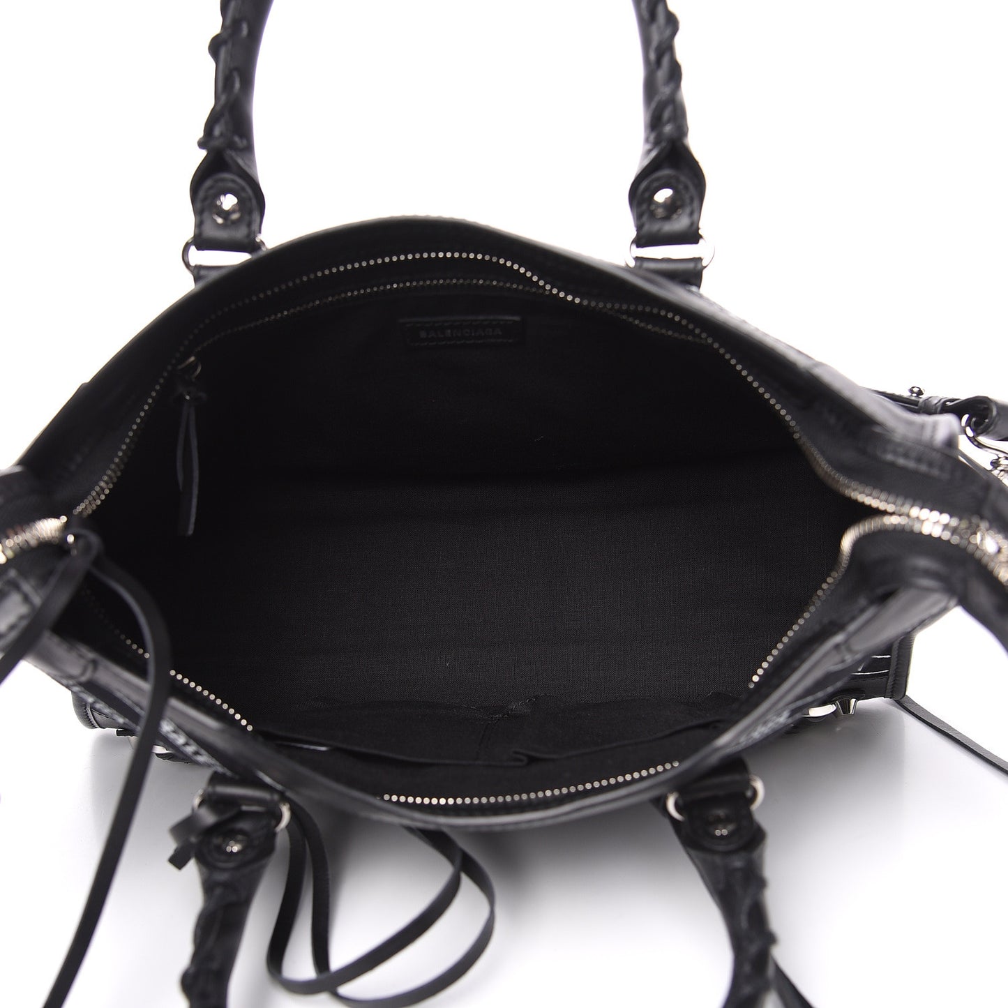 Canvas Satin Calfskin Diagonal Allover Logo Print Classic Silver Hardware S City Black White