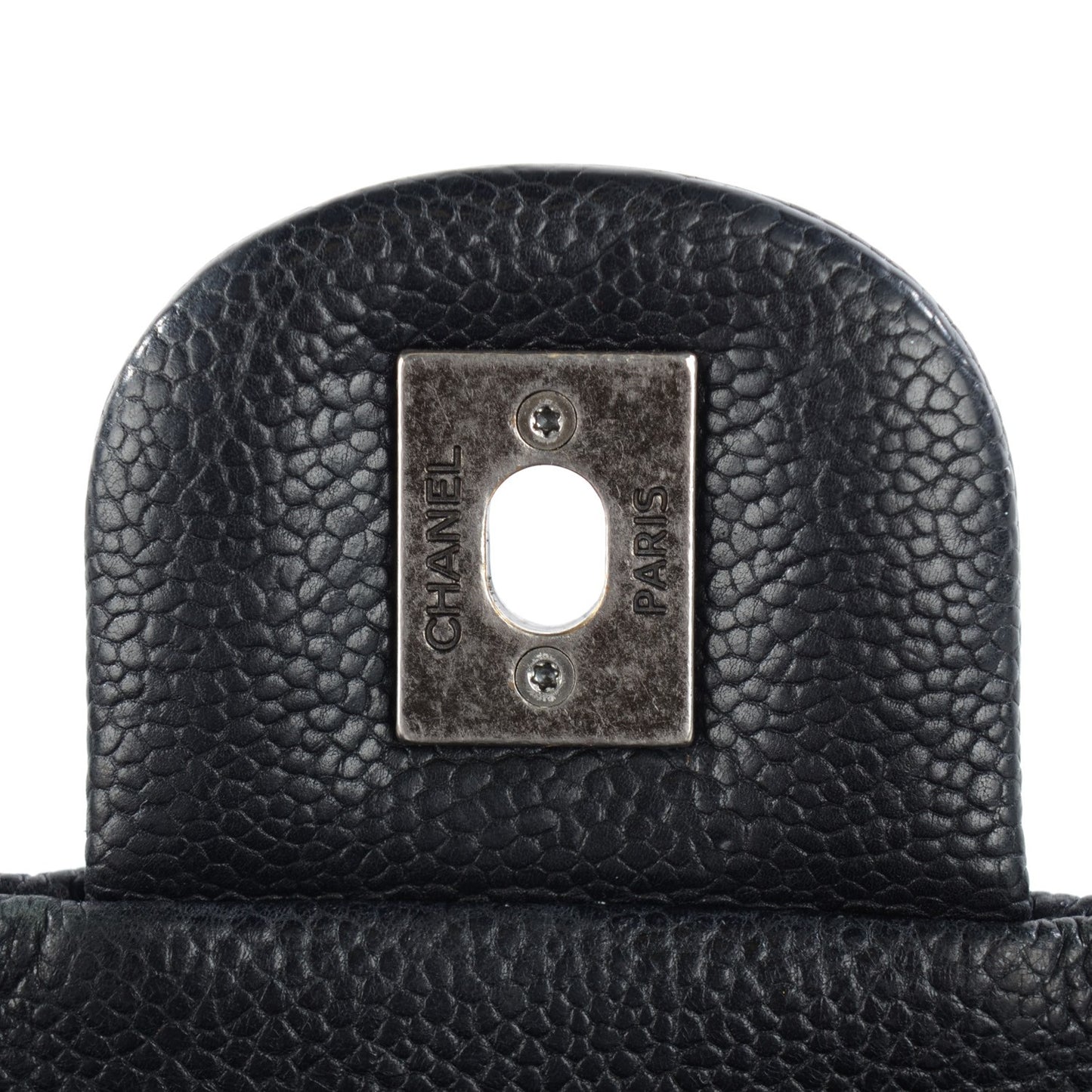 Caviar Stitch Medium Simply CC Flap Black