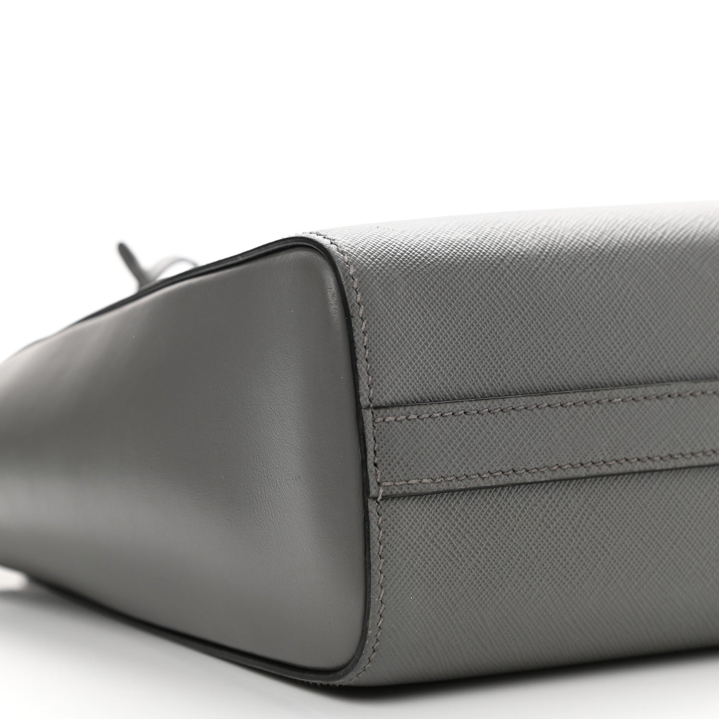 Saffiano Soft Calfskin Small Zippered Tote Marmo