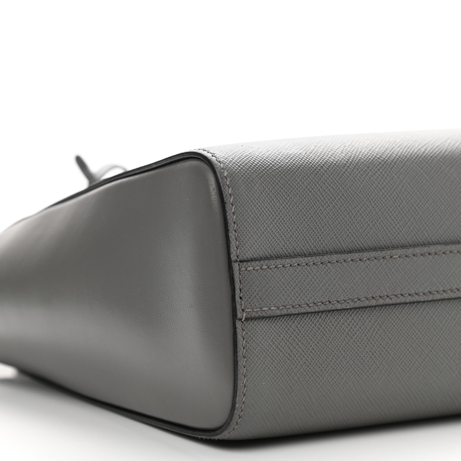 Prada Saffiano Soft Calfskin Small Zippered Tote Marmo 9 of 12