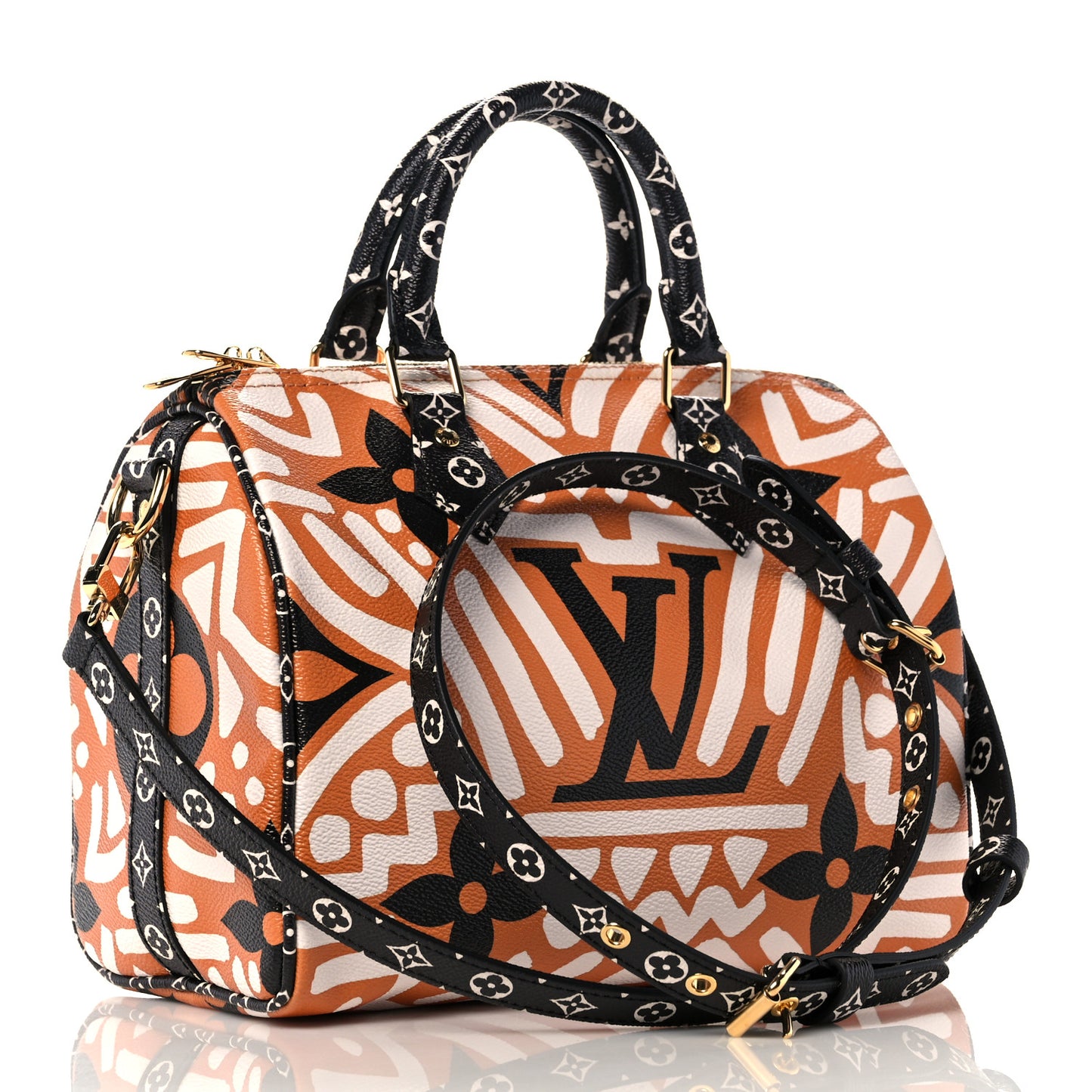 Monogram Giant Crafty Speedy Bandouliere 25 Creme Caramel