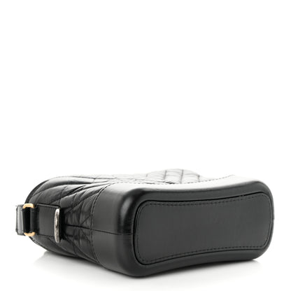 Chanel Aged Calfskin Chevron Quilted Small Gabrielle Hobo Black 4 of 13