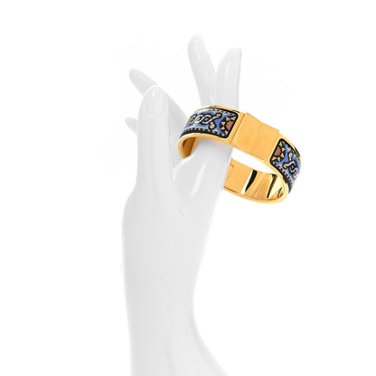 Hermes Enamel Printed Wide Loquet Bracelet 2 of 5