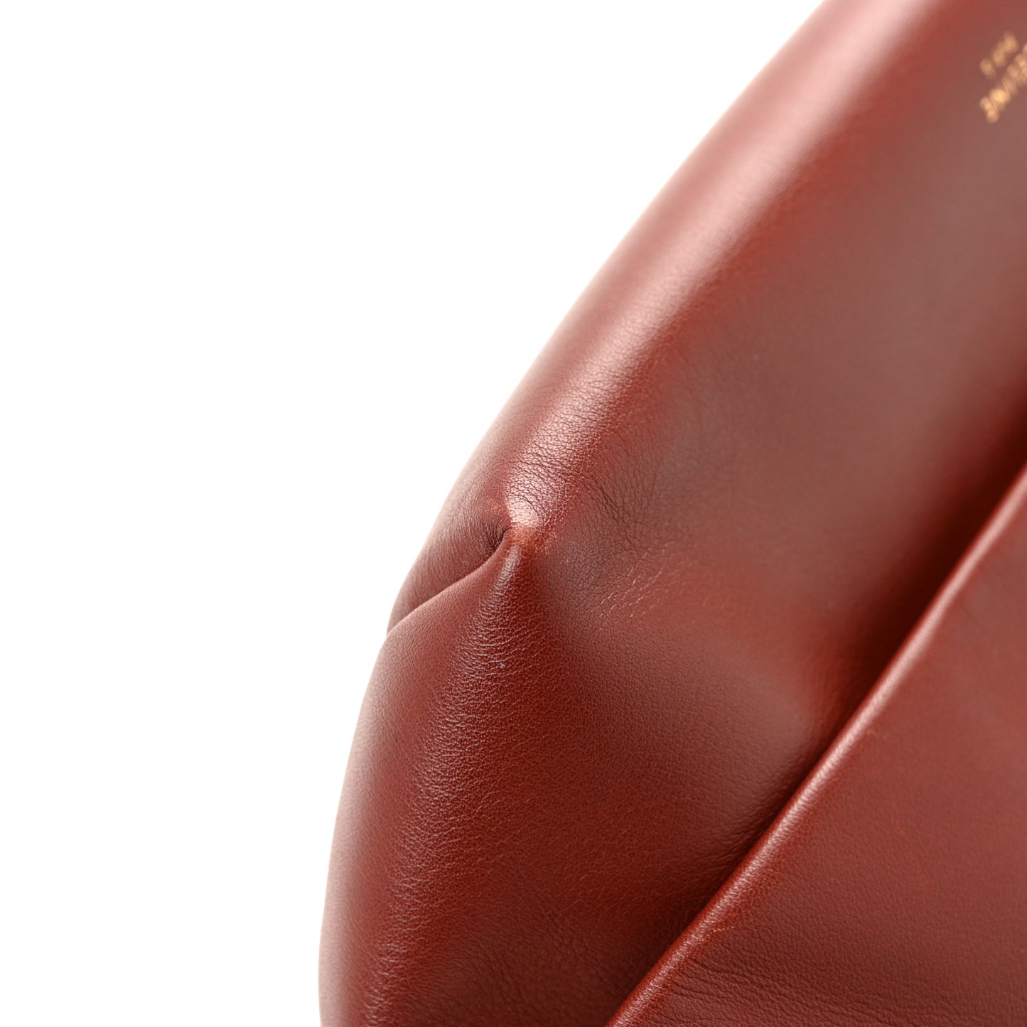 Smooth Calfskin Blade Flap Red Wood