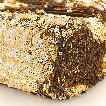 Chanel Sequin Mini Rectangular Flap Gold 9 of 9