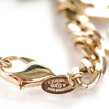 Chanel CC Logo Charms Bracelet Gold 6 of 6
