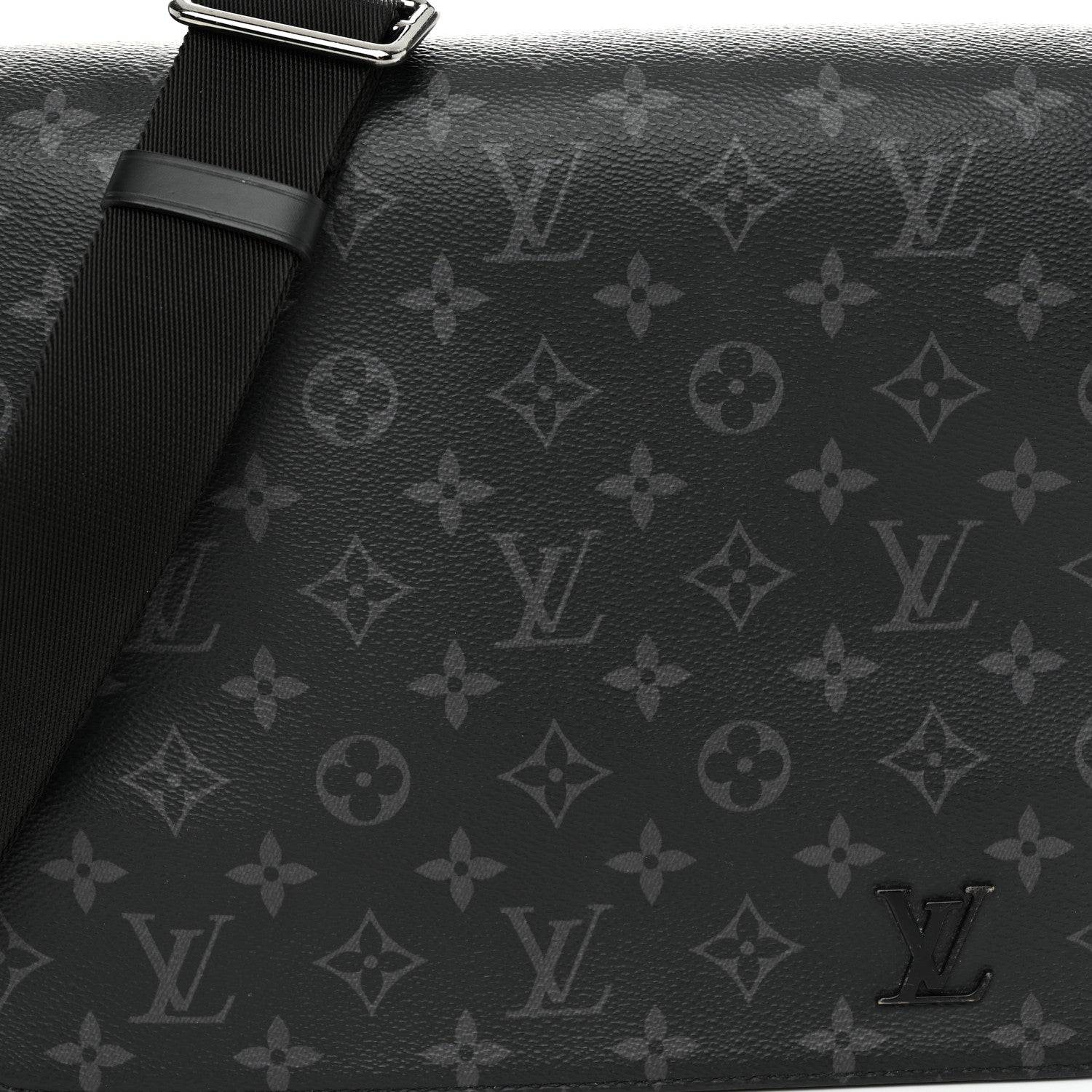 Louis Vuitton Monogram Eclipse District PM NM Black 7 of 9