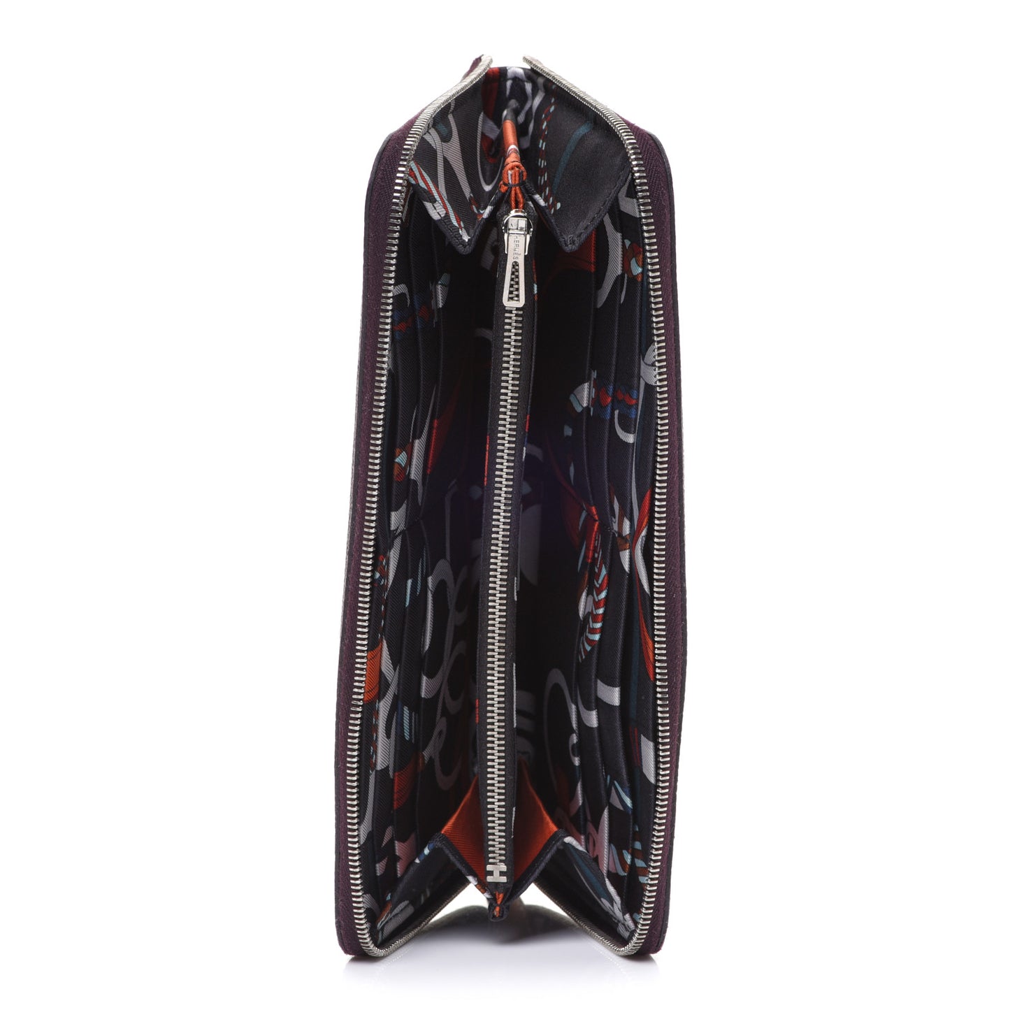 Epsom Silk'In Wallet Raisin