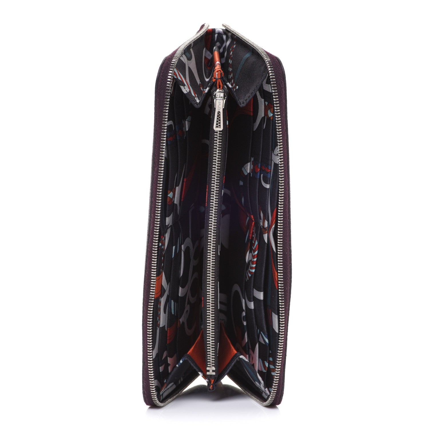 Hermes Epsom Silk'In Wallet Raisin 5 of 14