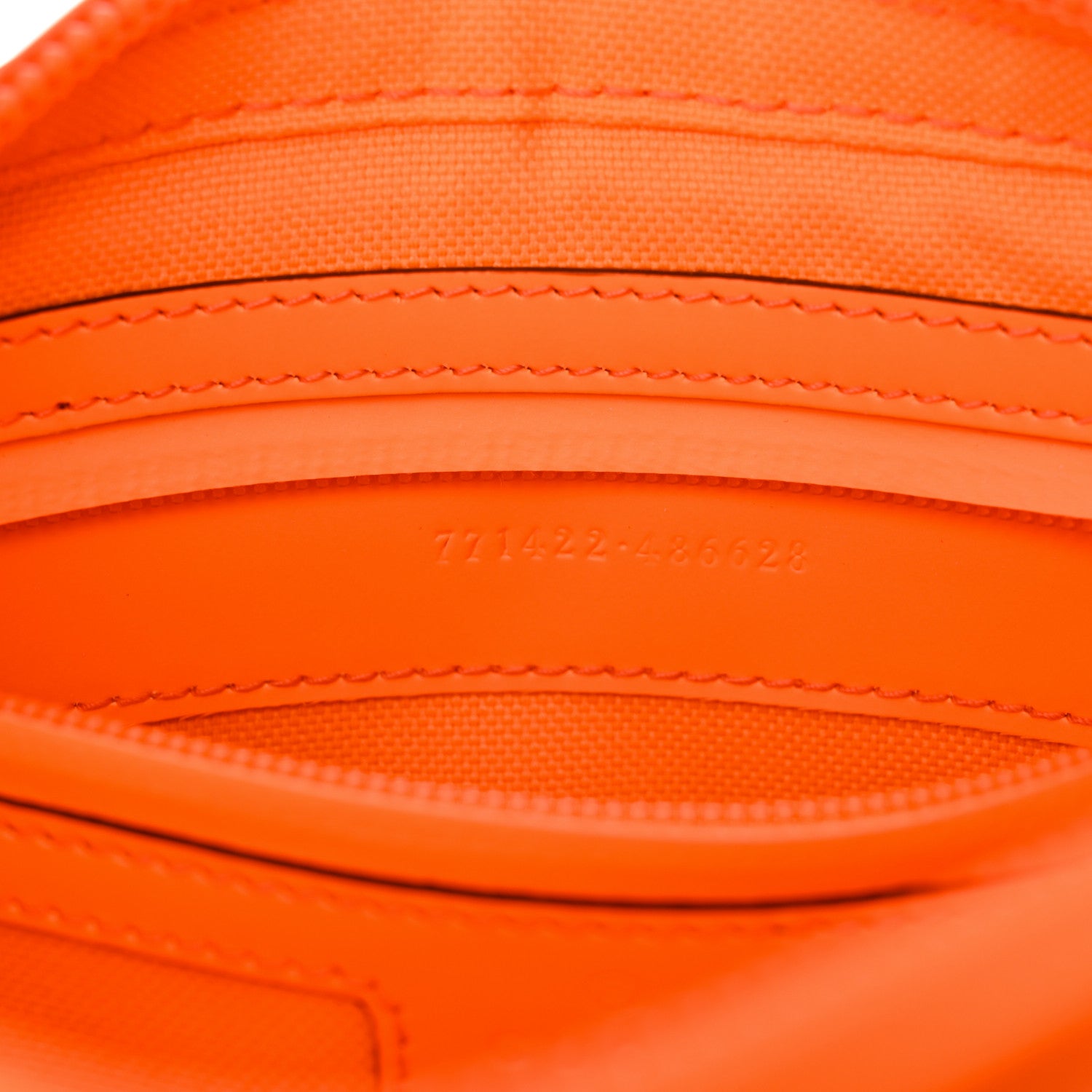Gucci Rubber Effect Monogram GG Belt Bag New Orange Fluo 7 of 11