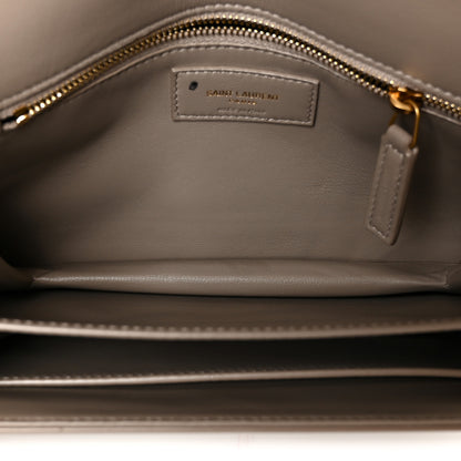 Saint Laurent Smooth Calfskin Le Maillon Satchel Greyish Brown 4 of 10