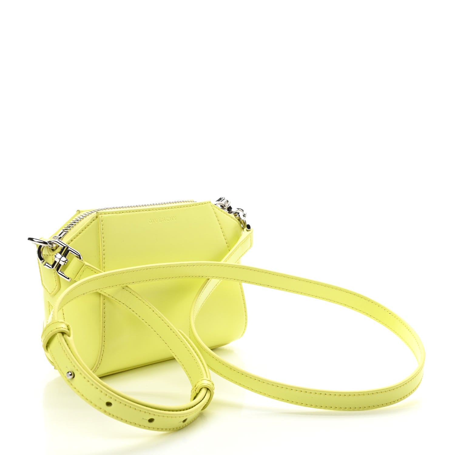 Givenchy Smooth Calfskin Nano Antigona Acid Yellow 3 of 9