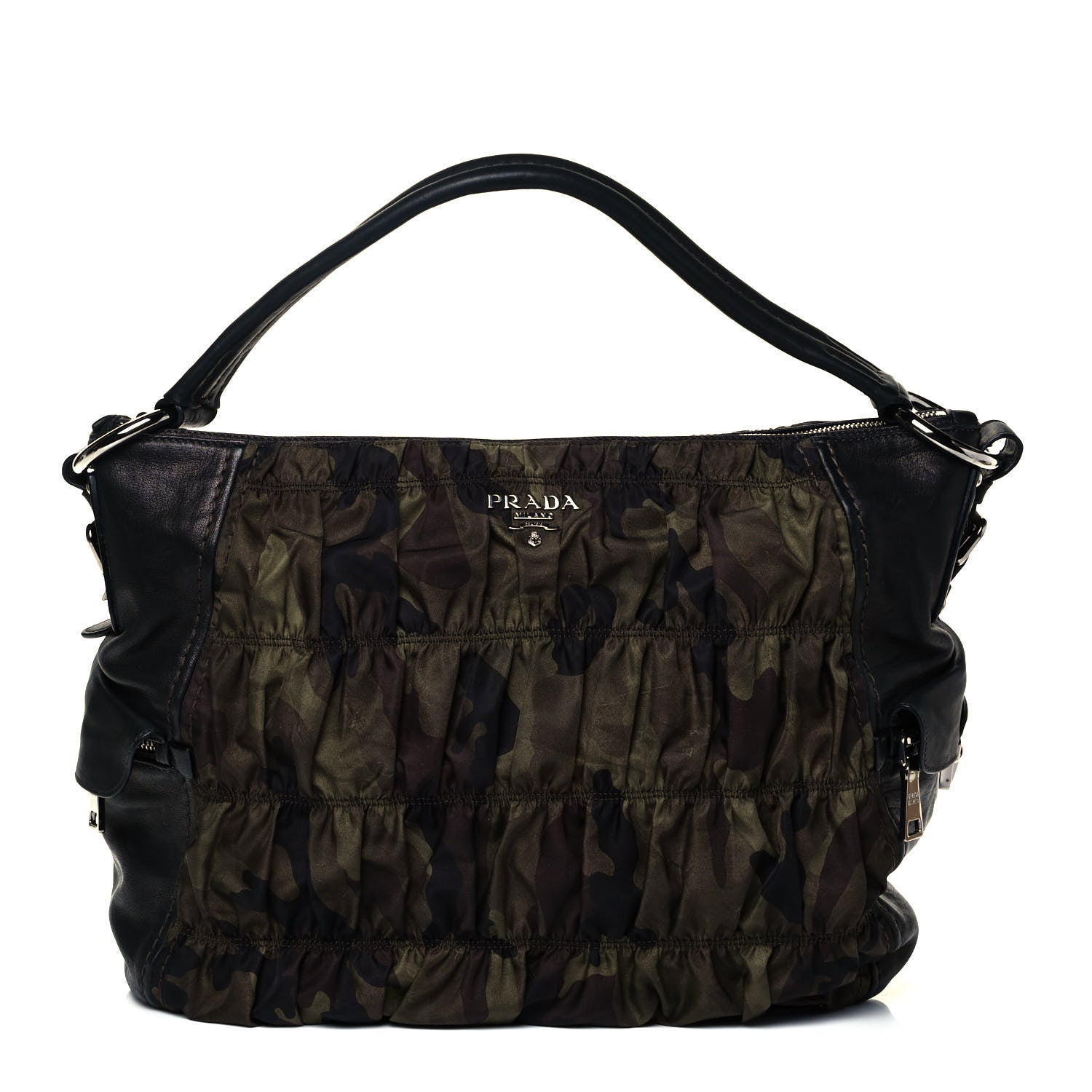 Prada Tessuto Nylon Gaufre Camouflage Tote Mimetico 1 of 10
