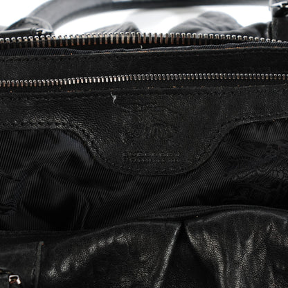 Burberry Prorsum Calfskin Studded Knight Satchel Black 9 of 10