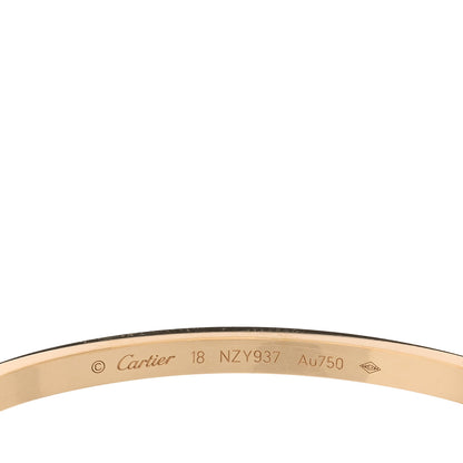 Cartier 18K Yellow Gold 6 Diamond Small LOVE Bracelet 18 6 of 7
