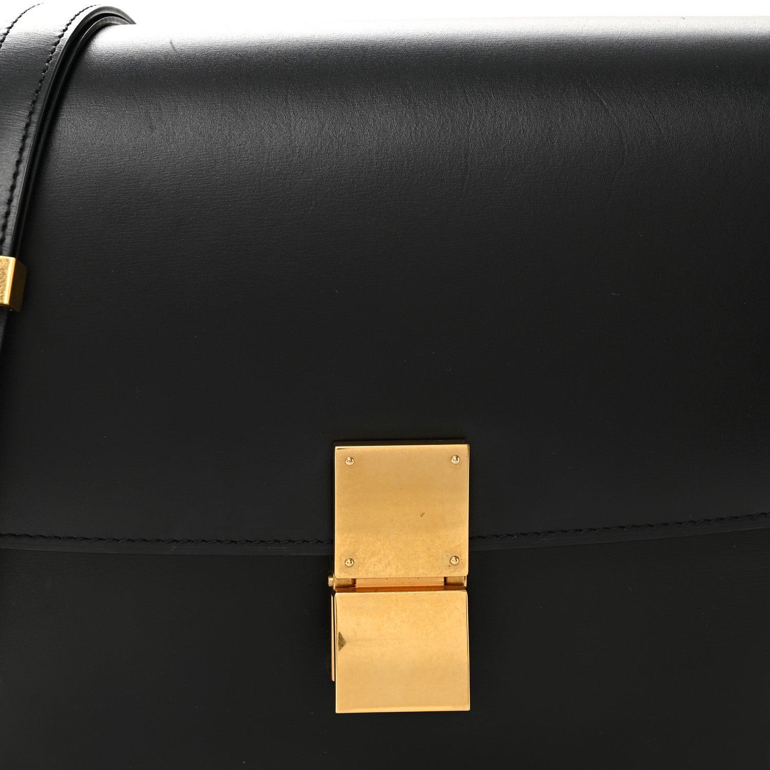 Celine Box Calfskin Medium Classic Box Flap Bag Black 14 of 19