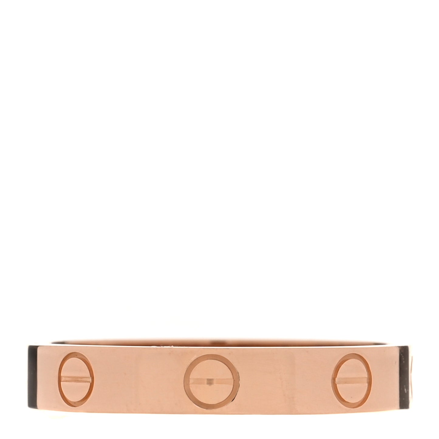 18K Pink Gold 3.5mm LOVE Wedding Band Ring 58 8.5