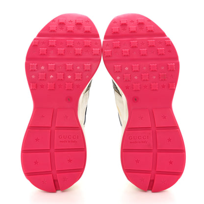 Gucci GG Supreme Monogram Mix Monogram Mens Rhyton Sneakers 9 London Blue Beige Sun Yellow 5 of 9